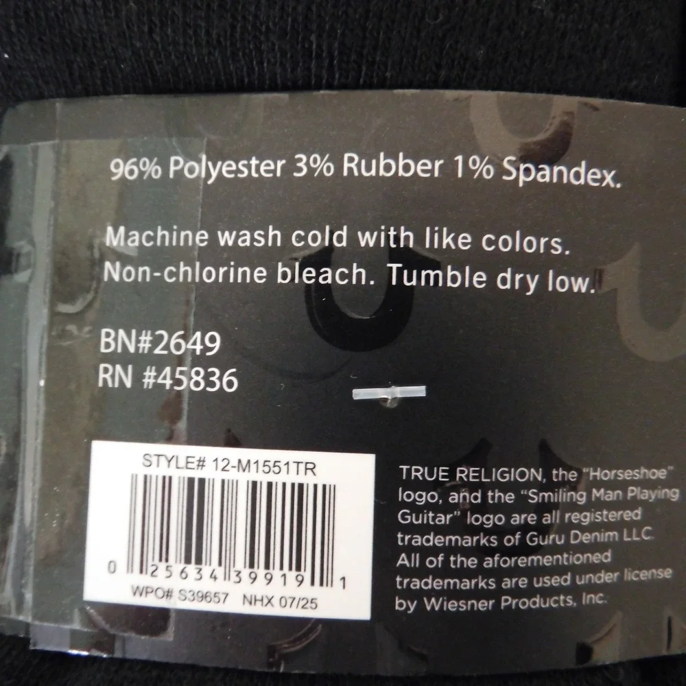 True religion 12 pack half cushion mid crew socks black for‎ shoe sizes 8 - 12.5